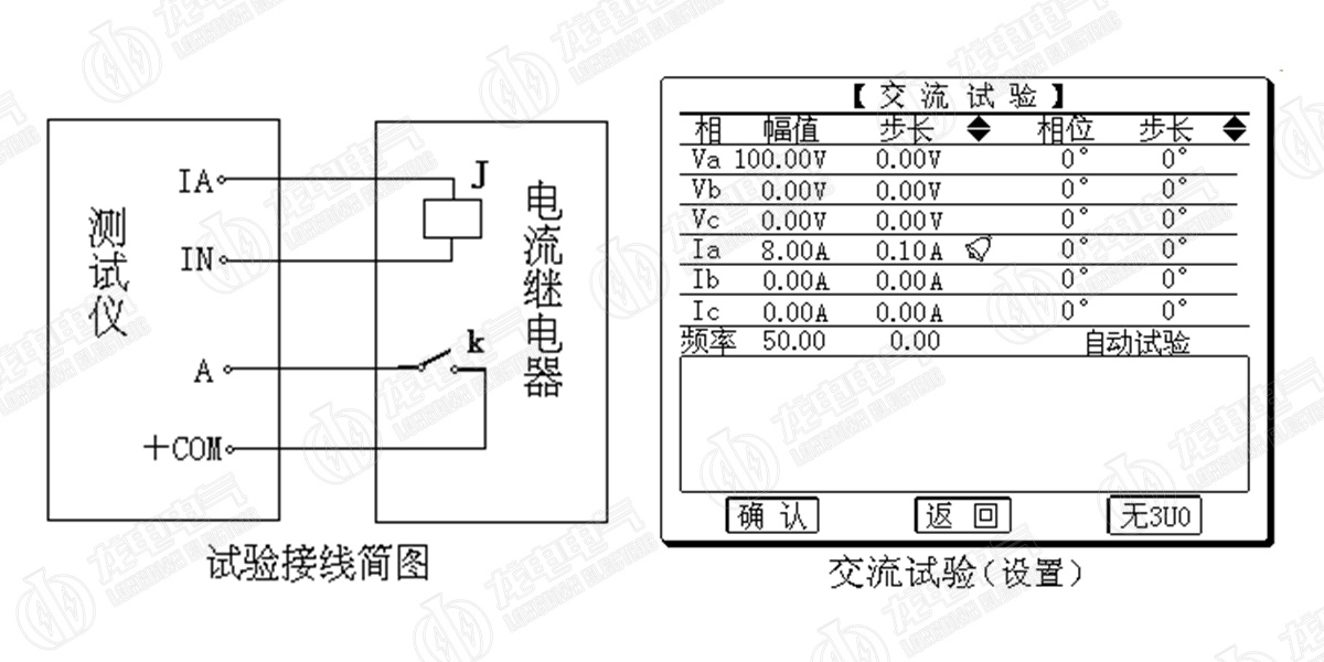 三相繼電保護(hù)測(cè)試儀示意圖 三相繼電保護(hù)測(cè)試儀示意圖
